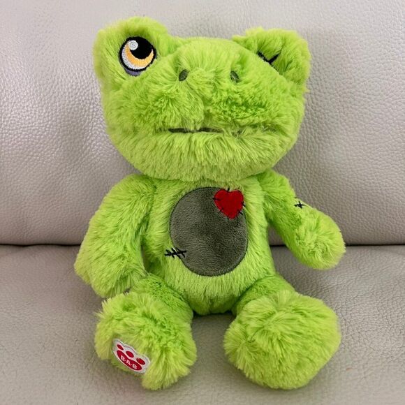 Build-A-Bear Buddies Mini Zombie Frog Plush – Limited Edition Stuffed Animal - Picture 1 of 2